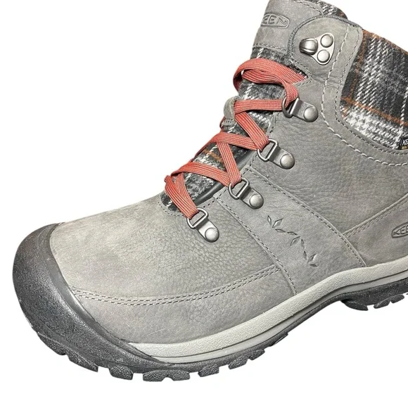 ⚡️SOLD⚡️Keen Women's Kaci III Winter Waterproof Boot Gray Plaid - Picture 13 of 16